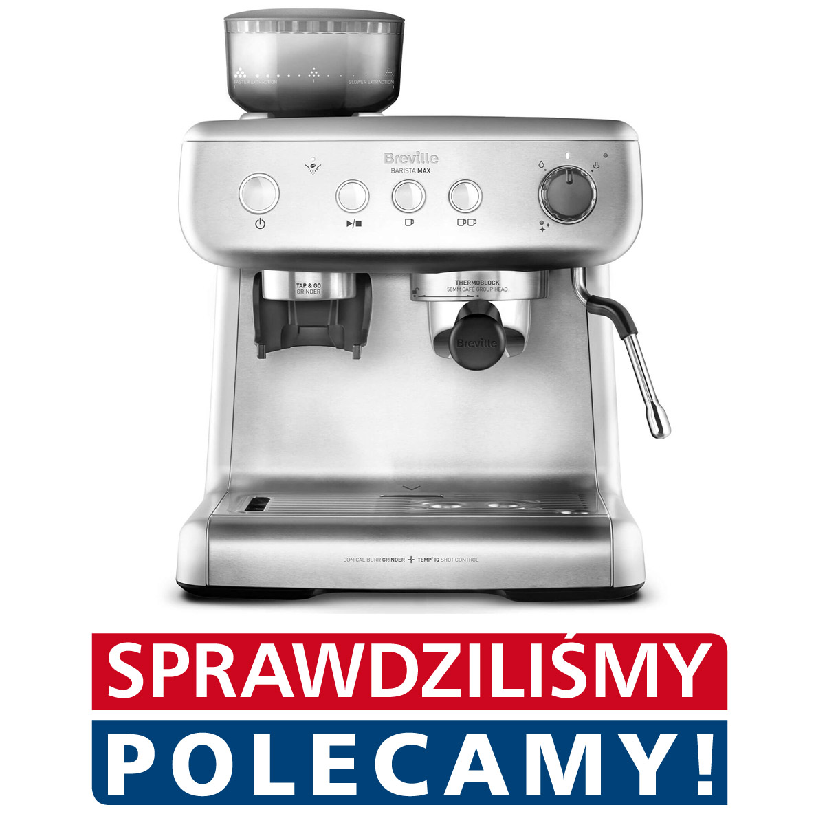 EKSPRES KOLBOWY Z MŁYNKIEM BARISTA MAX